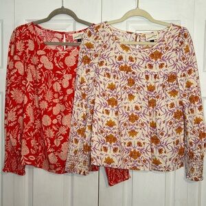 Lot of 2 Universal Thread blouses, size Medium